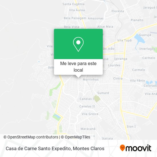 Casa de Carne Santo Expedito mapa