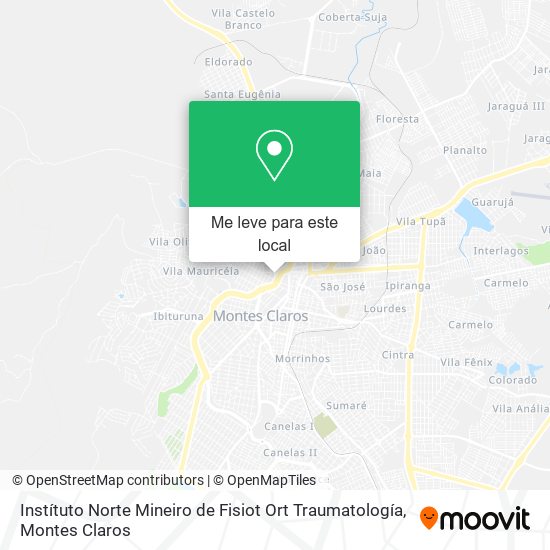 Instítuto Norte Mineiro de Fisiot Ort Traumatología mapa