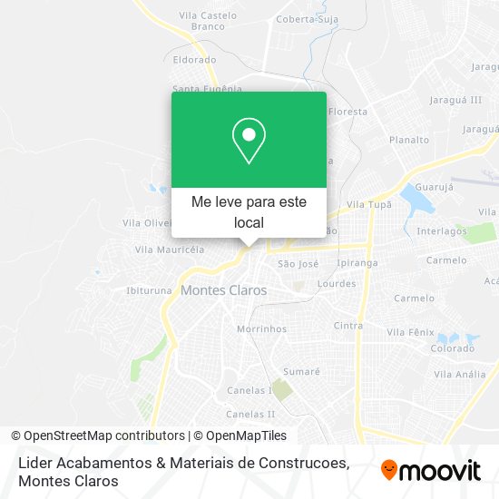 Lider Acabamentos & Materiais de Construcoes mapa