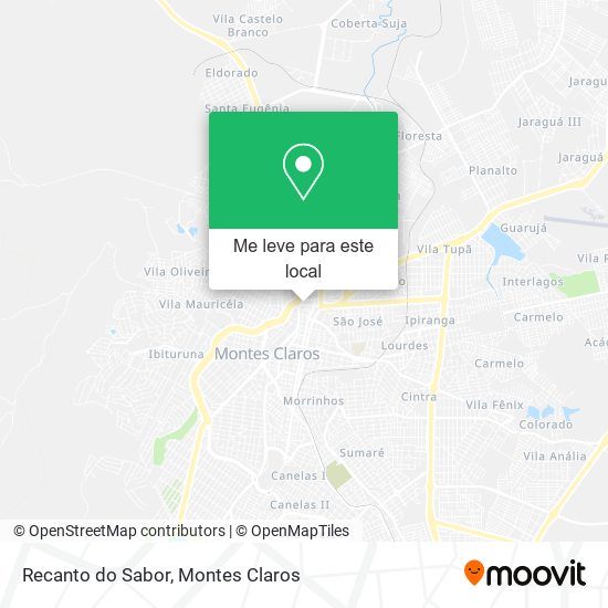 Recanto do Sabor mapa