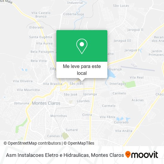 Asm Instalacoes Eletro e Hidraulicas mapa