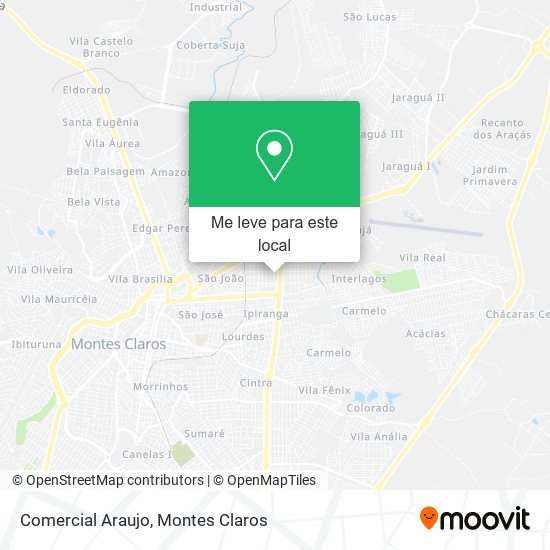 Comercial Araujo mapa