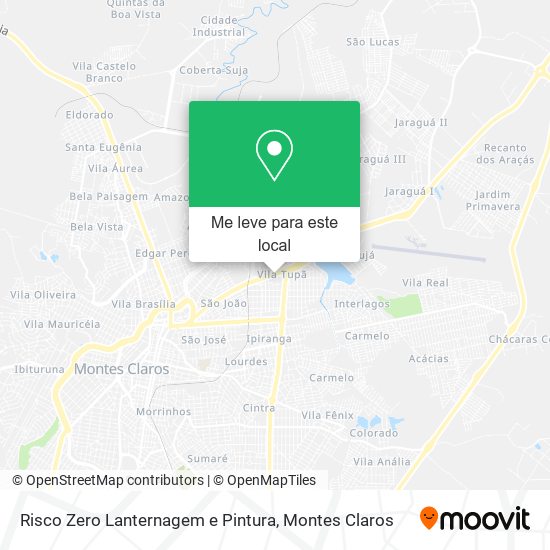Risco Zero Lanternagem e Pintura mapa