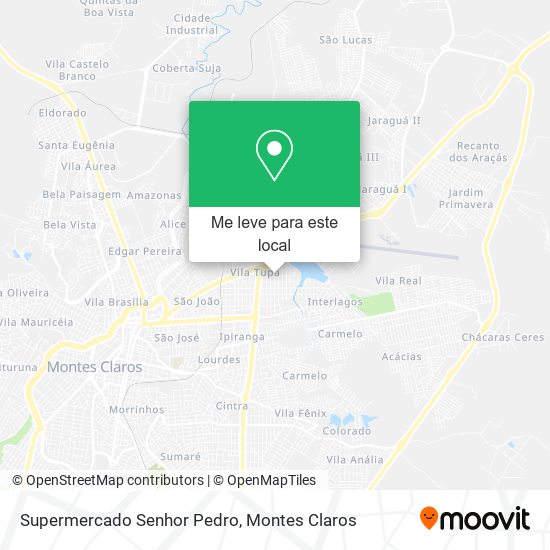 Supermercado Senhor Pedro mapa