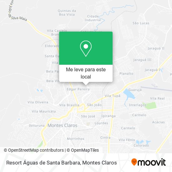 Resort Águas de Santa Barbara mapa