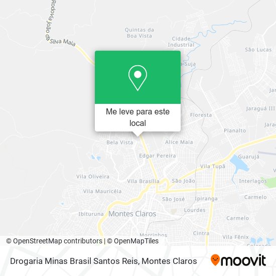 Drogaria Minas Brasil Santos Reis mapa