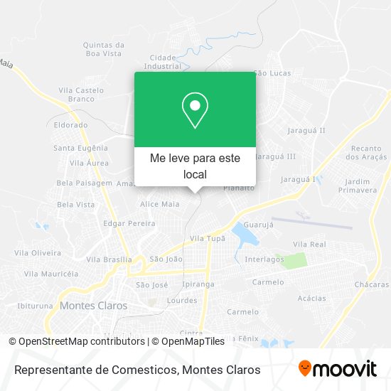 Representante de Comesticos mapa