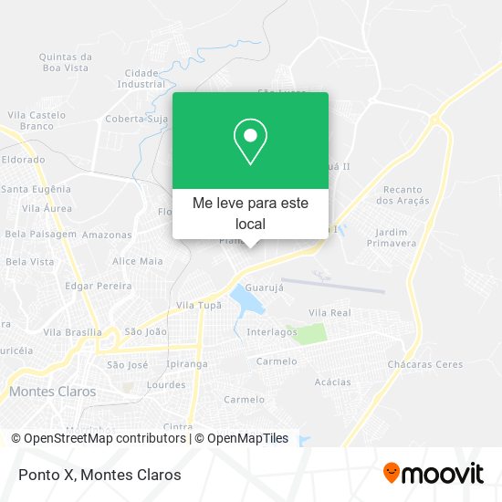Ponto X mapa