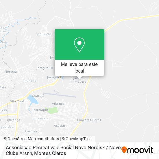 Associação Recreativa e Social Novo Nordisk / Novo Clube Arsnn mapa