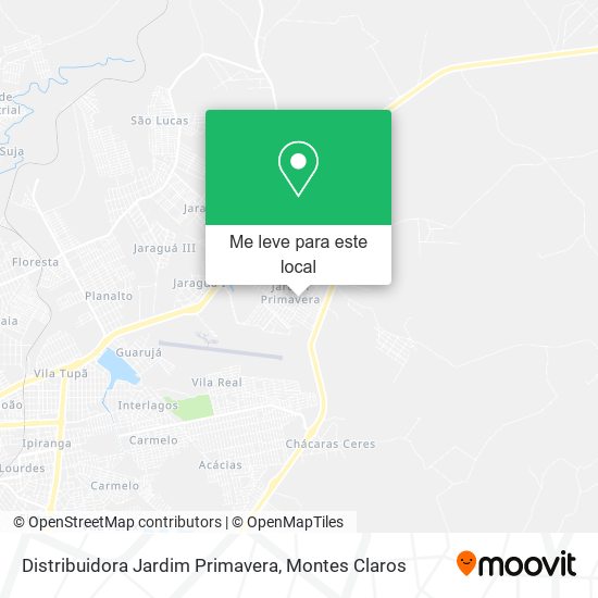 Distribuidora Jardim Primavera mapa