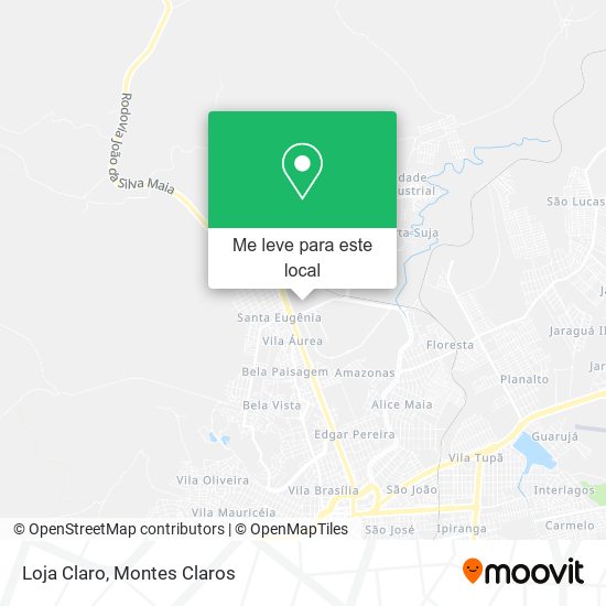 Loja Claro mapa