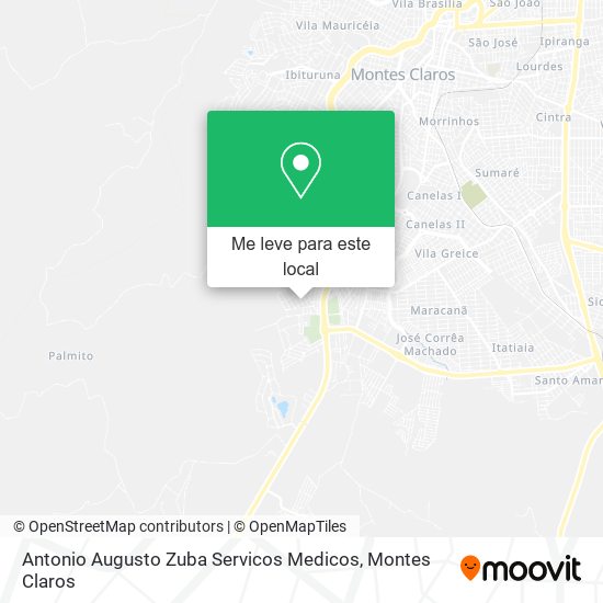 Antonio Augusto Zuba Servicos Medicos mapa