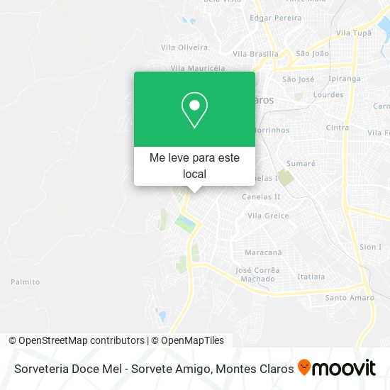Sorveteria Doce Mel - Sorvete Amigo mapa
