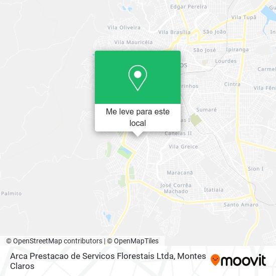 Arca Prestacao de Servicos Florestais Ltda mapa