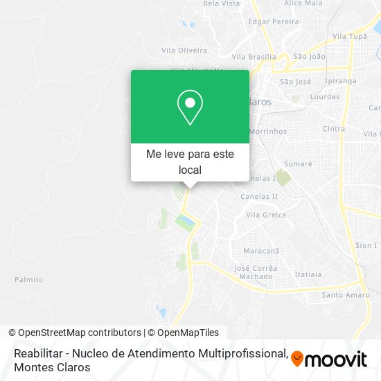 Reabilitar - Nucleo de Atendimento Multiprofissional mapa