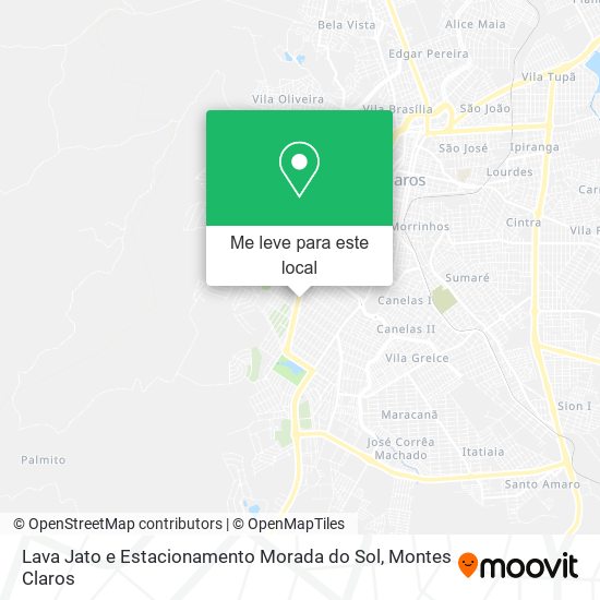Lava Jato e Estacionamento Morada do Sol mapa