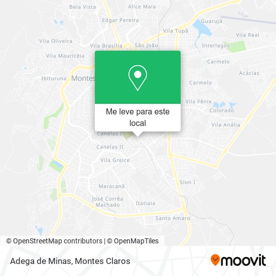 Adega de Minas mapa