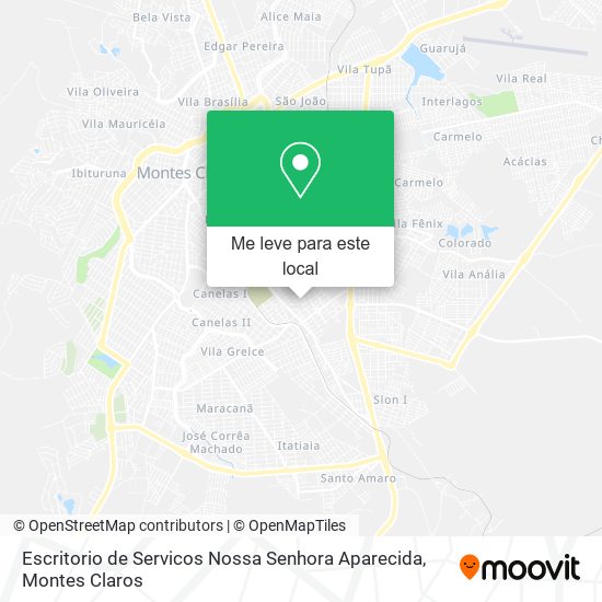 Escritorio de Servicos Nossa Senhora Aparecida mapa