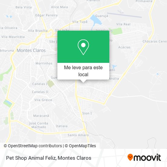 Pet Shop Animal Feliz mapa