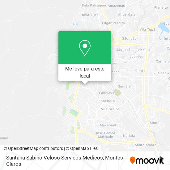 Santana Sabino Veloso Servicos Medicos mapa