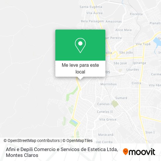 Afini e Depili Comercio e Servicos de Estetica Ltda mapa