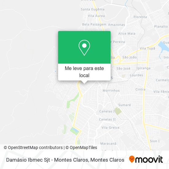 Damásio Ibmec Sjt - Montes Claros mapa