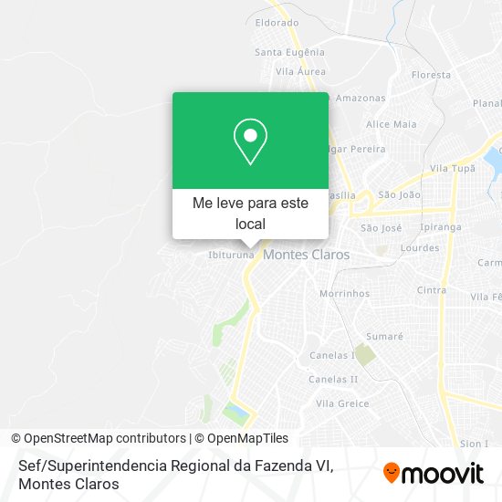 Sef / Superintendencia Regional da Fazenda VI mapa