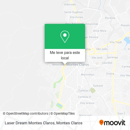 Laser Dream Montes Claros mapa