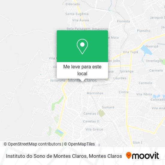 Instituto do Sono de Montes Claros mapa