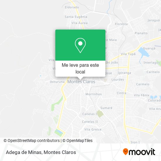 Adega de Minas mapa