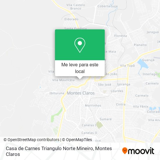 Casa de Carnes Triangulo Norte Mineiro mapa