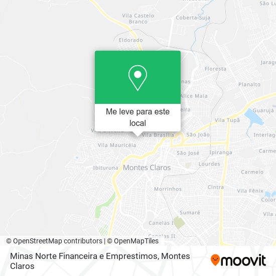 Minas Norte Financeira e Emprestimos mapa