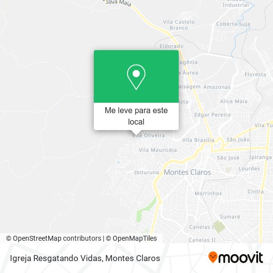 Igreja Resgatando Vidas mapa