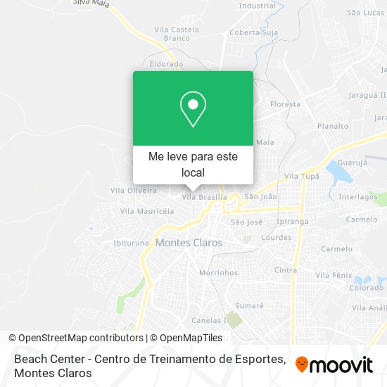 Beach Center - Centro de Treinamento de Esportes mapa