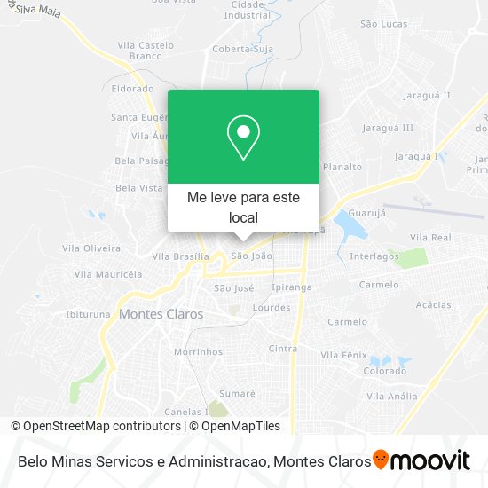 Belo Minas Servicos e Administracao mapa