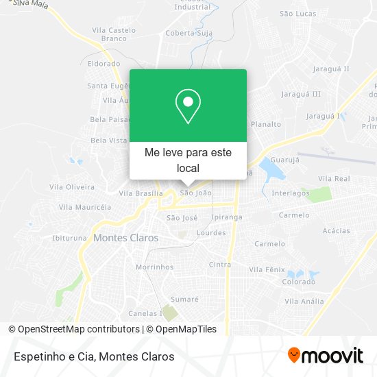 Espetinho e Cia mapa