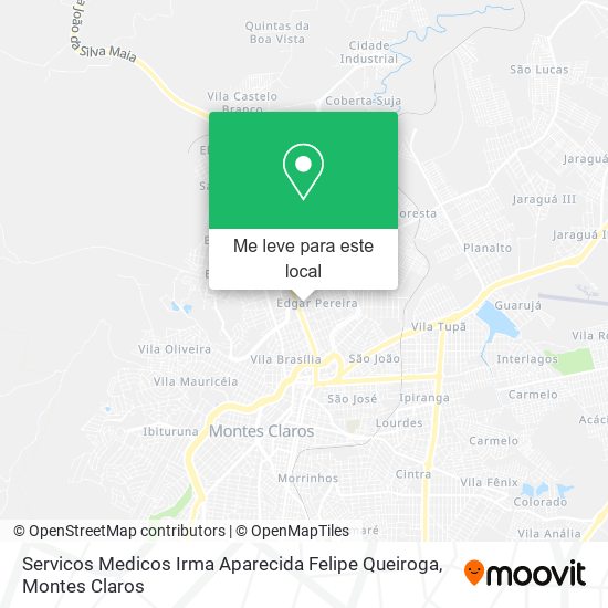 Servicos Medicos Irma Aparecida Felipe Queiroga mapa