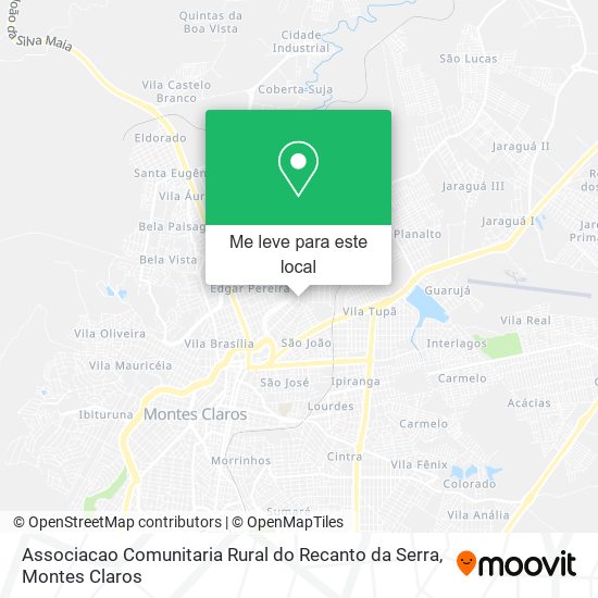 Associacao Comunitaria Rural do Recanto da Serra mapa