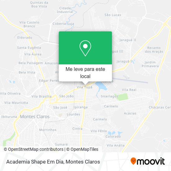 Academia Shape Em Dia mapa