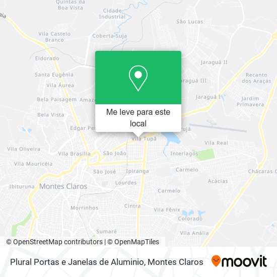 Plural Portas e Janelas de Aluminio mapa