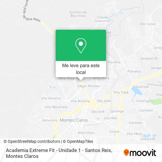 Academia Extreme Fit - Unidade 1 - Santos Reis mapa