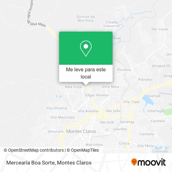 Mercearia Boa Sorte mapa