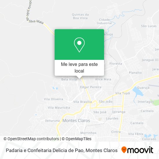Padaria e Confeitaria Delicia de Pao mapa