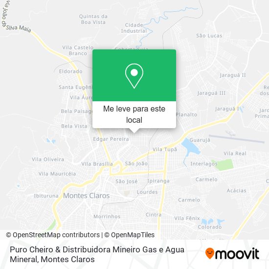 Puro Cheiro & Distribuidora Mineiro Gas e Agua Mineral mapa