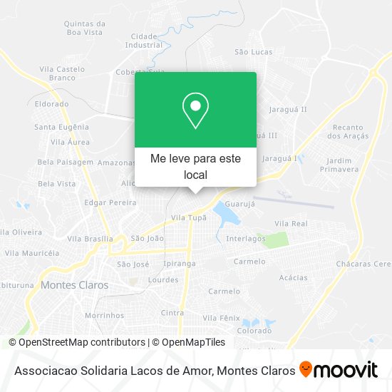 Associacao Solidaria Lacos de Amor mapa