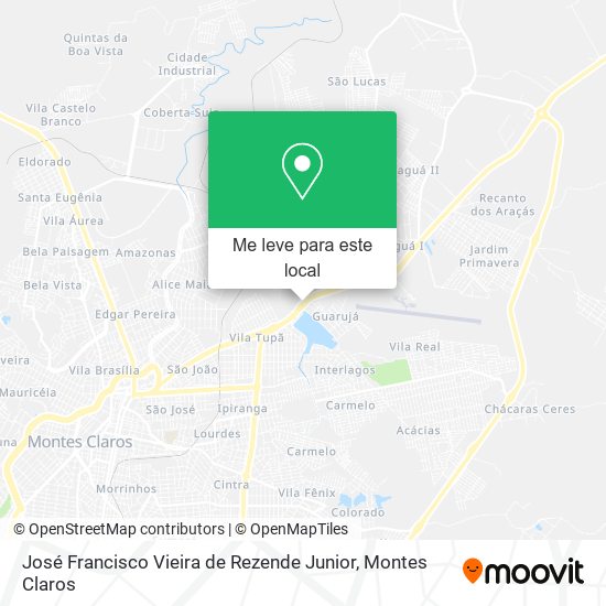 José Francisco Vieira de Rezende Junior mapa