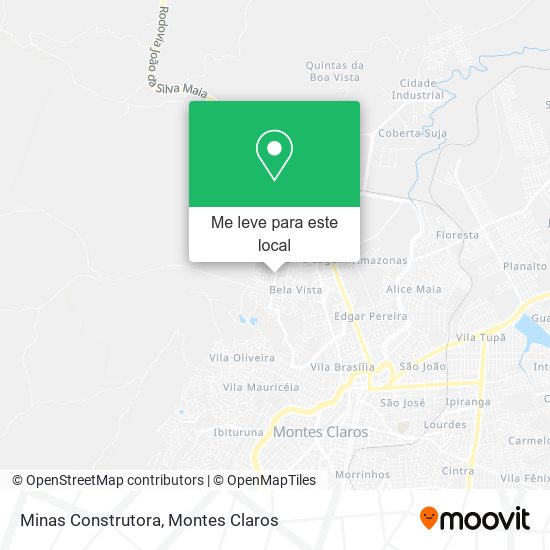 Minas Construtora mapa