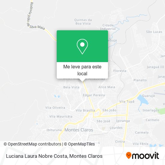 Luciana Laura Nobre Costa mapa