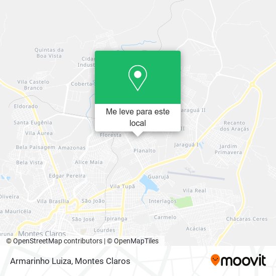 Armarinho Luiza mapa