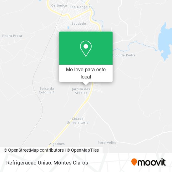 Refrigeracao Uniao mapa